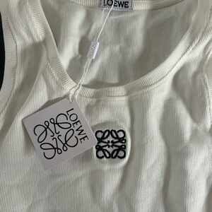 Loewe Off-White Tank Top with Logo
